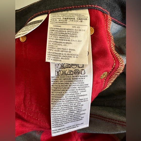 LEVI'S SKATEBOARDING 504 REGULAR STRAIGHT FIT JEAN - Men’s 33x32 - Picture 5 of 7